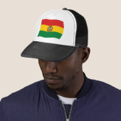 Casquette Chapeau avec drapeau de Bolivie (En situation)