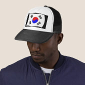 Casquette Chapeau avec drapeau de Corée du Sud (En situation)