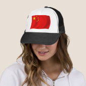 Casquette Chapeau avec drapeau de la Chine (En situation)