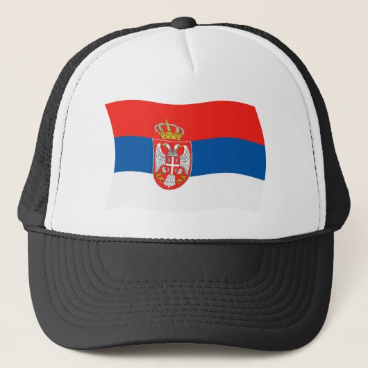 Casquette Chapeau avec Drapeau de la Serbie (Devant)