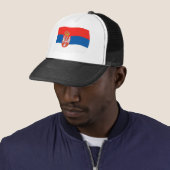 Casquette Chapeau avec Drapeau de la Serbie (En situation)