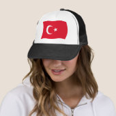 Casquette Chapeau avec drapeau de la Turquie (En situation)