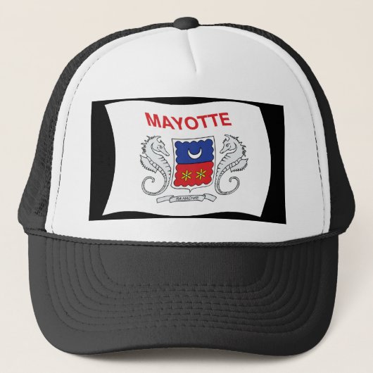 Casquette Chapeau avec drapeau de Mayotte (Devant)