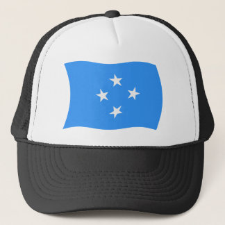 Casquette Chapeau avec drapeau de Micronésie