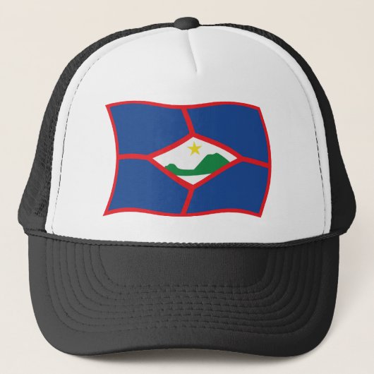 Casquette Chapeau avec Drapeau de Saint-Eustache (Devant)