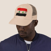 Casquette Chapeau avec drapeau de Syrie (En situation)