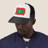 Casquette Chapeau avec Drapeau des Maldives (En situation)