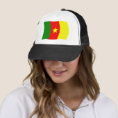 Casquette Chapeau avec drapeau du Cameroun (En situation)