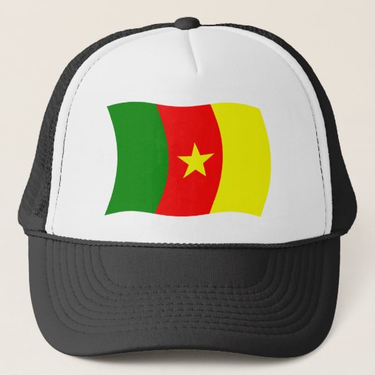 Casquette Chapeau avec drapeau du Cameroun (Devant)