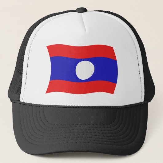 Casquette Chapeau avec drapeau du Laos (Devant)