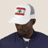 Casquette Chapeau avec drapeau du Liban (En situation)