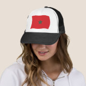 Casquette Chapeau avec drapeau du Maroc (En situation)
