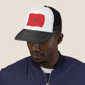 Casquette Chapeau avec drapeau du Maroc (En situation)