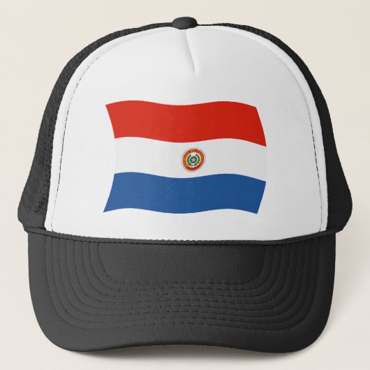 Casquette Chapeau avec Drapeau du Paraguay (Devant)