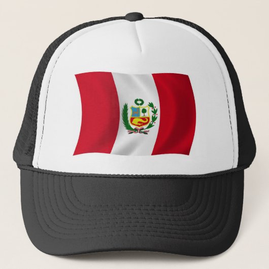 Casquette Chapeau avec drapeau du Pérou (Devant)