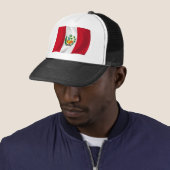 Casquette Chapeau avec drapeau du Pérou (En situation)
