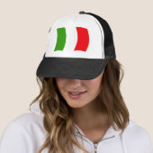 Casquette Chapeau avec drapeau italien (En situation)