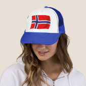 Casquette Chapeau avec drapeau norvégien (En situation)