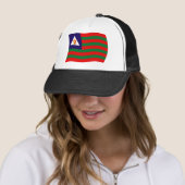 Casquette Chapeau avec Drapeau Tribal Bubi (En situation)