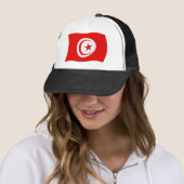 Casquette Chapeau avec drapeau tunisien (En situation)