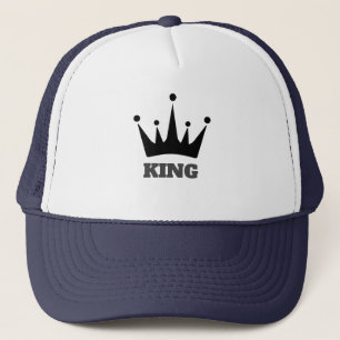 Casquette Chapeau avec image de couronne et texte Roi de cou