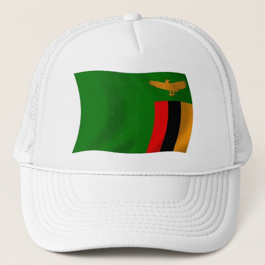 Casquette Chapeau avec le drapeau de la Zambie (Devant)