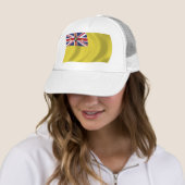 Casquette Chapeau avec le drapeau de Nioué (En situation)