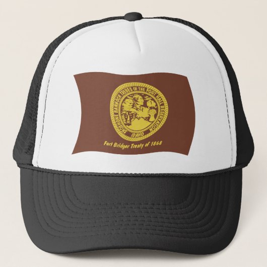 Casquette Chapeau avec le drapeau des tribus Shoshone Bannoc (Devant)