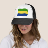 Casquette Chapeau avec le drapeau du Gabon (En situation)
