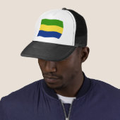 Casquette Chapeau avec le drapeau du Gabon (En situation)