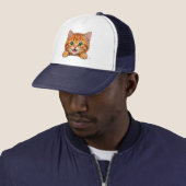 Casquette Chapeau avec un chat mignon (En situation)