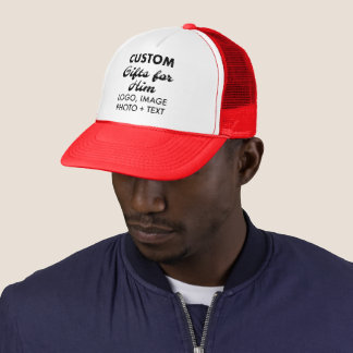 Casquette Chapeau blanc et rouge Cadeaux personnalisés pour