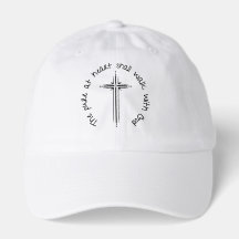 Chapeau chrétien avec croix et chapeau