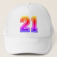 Chapeau coloré 21e anniversaire de la fête du Truc