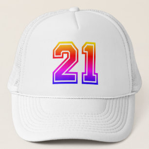 Casquette Chapeau coloré 21e anniversaire de la fête du Truc