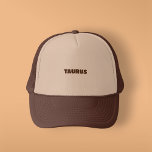 Casquette Chapeau de camion<br><div class="desc">Taurus (Grec ancien : α ο tour, romanisé : Taûros, latin pour "taureau") est le deuxième signe astrologique du zodiaque moderne. Il s'étend de 30° à 60° du zodiaque. Ce signe appartient à l'élément Terre ou à la triplicité, ainsi qu'à une modalité fixe, à la qualité ou à la quadruplicité....</div>
