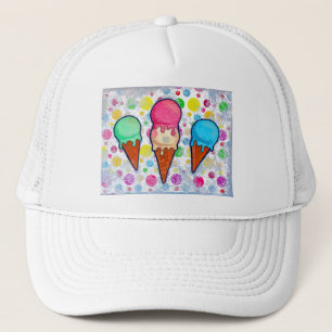 Casquette Chapeau de camion à cônes de glace