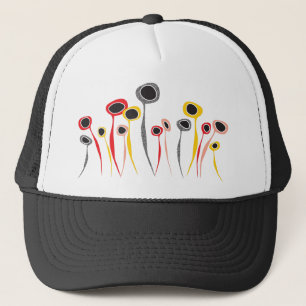 Casquette Chapeau de camion à fleurs rétro