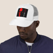 Casquette Chapeau de camion à tête rouge (En situation)