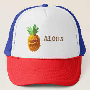 Casquette Chapeau de camion Aloha, Ananas Origami Art