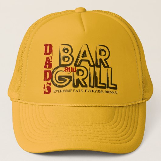 Casquette Chapeau de camion barbecue et grill papa (Devant)