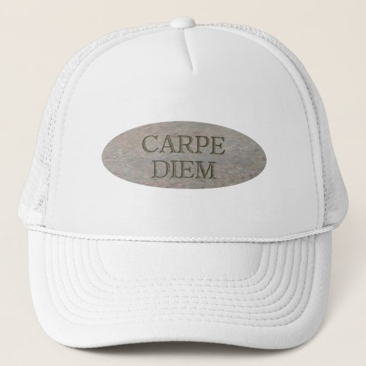 Casquette Chapeau de camion Carpe Diem Stone (Devant)
