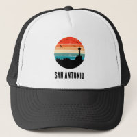 Chapeau de camion Cityscape de San Antonio Vintage