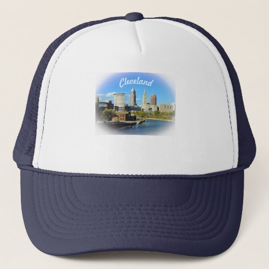 Casquette Chapeau de camion Cleveland Skyline (Devant)