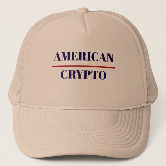 Casquette Chapeau de camion Crypto américain (Devant)