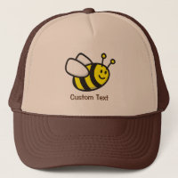 Chapeau de camion de caricature d'abeille