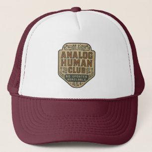 Casquette Chapeau de camion de club humain analogique - Vint