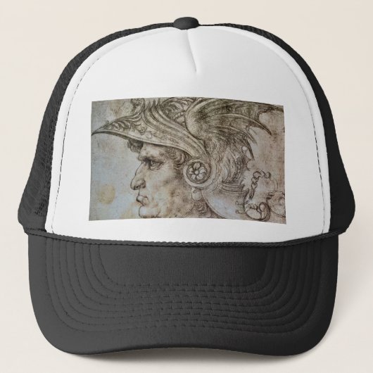 Casquette Chapeau de camion de guerrier casqué de Leonardo (Devant)