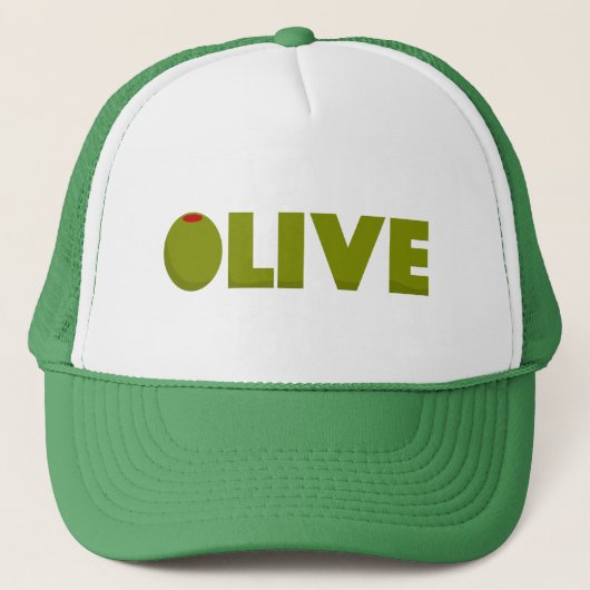 Casquette Chapeau de camion d'olive (Devant)