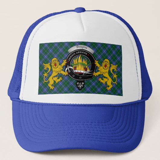 Casquette Chapeau de camion Douglas Scottish Tartan & Badge (Devant)